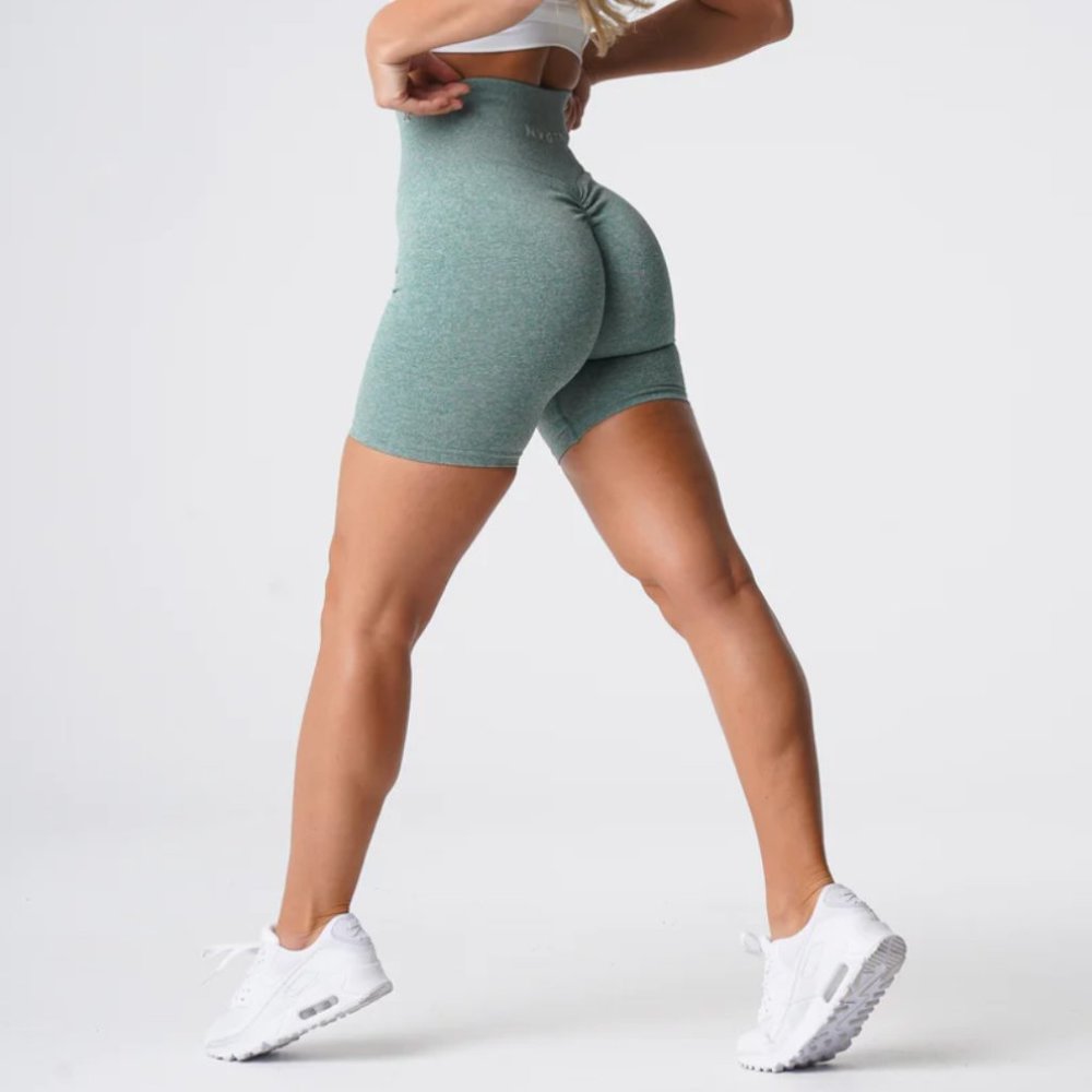 NVGTN Sage Green Scrunch Seamless Shorts- S